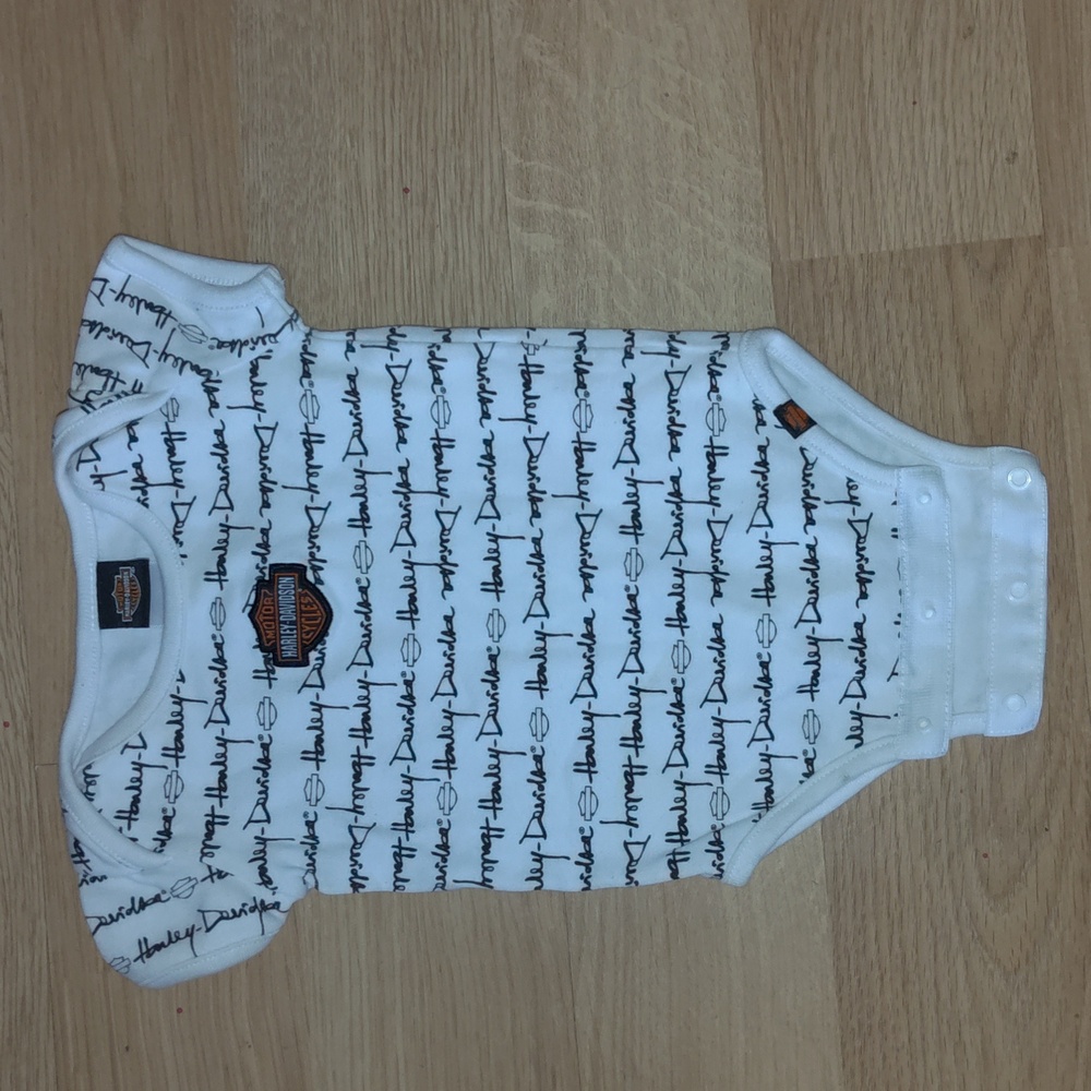 Harley Davidson (Size Infant 3-6 mos) Embroidered 1-pc ROMPER